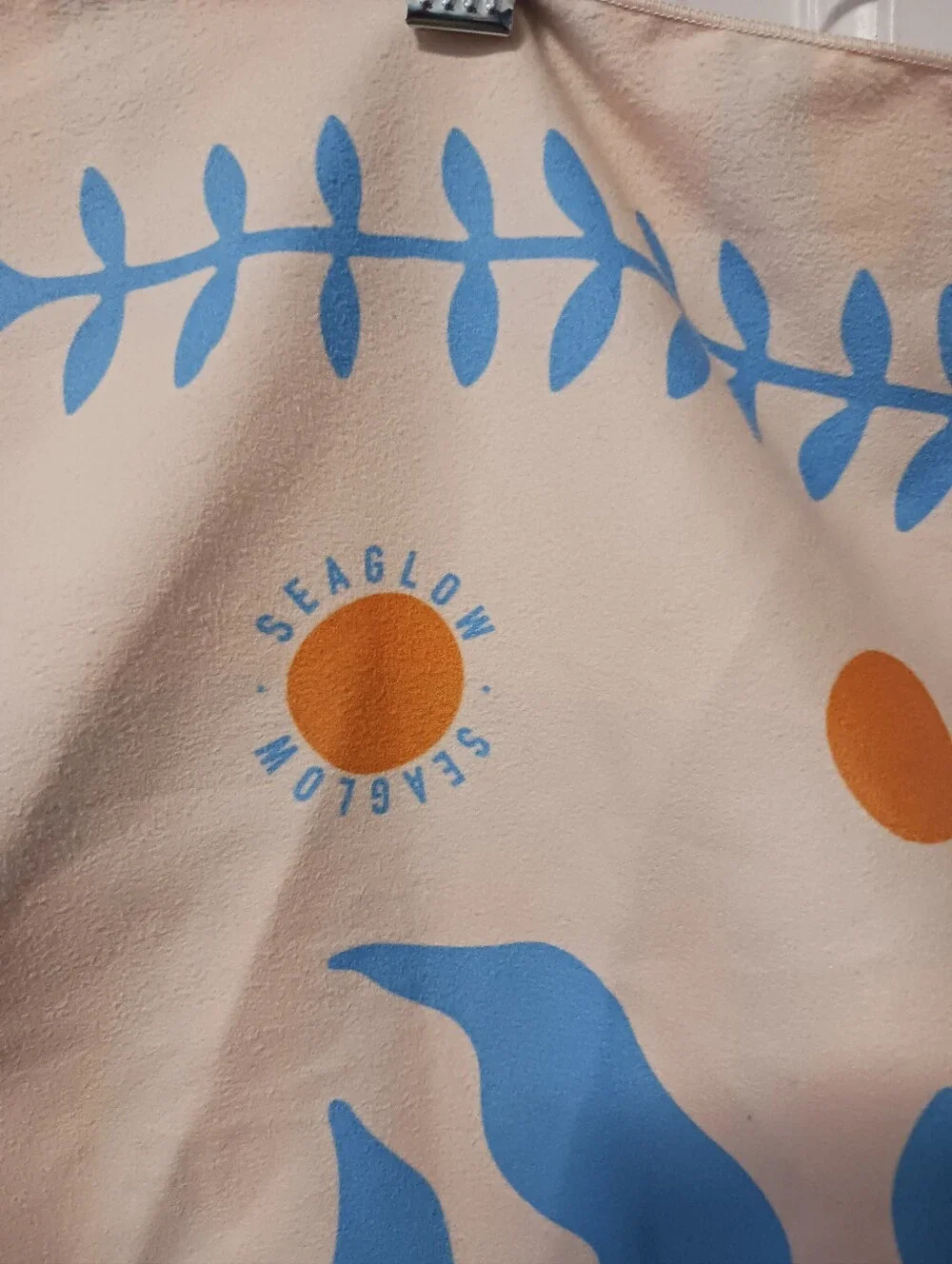 Sea Glow Moon Phases Towel 53x26.5in NWOT